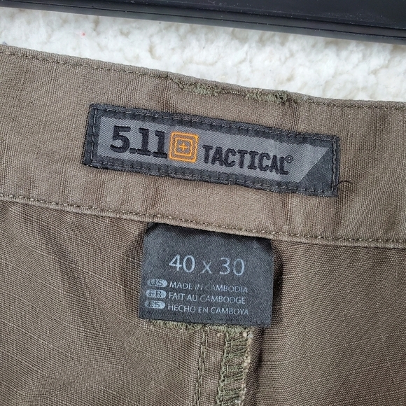 5.11 Tactical Taclite Pro Cargo Ripstop Pants Mens 40x30 OD Green (36-39x29.5) - Picture 2 of 10